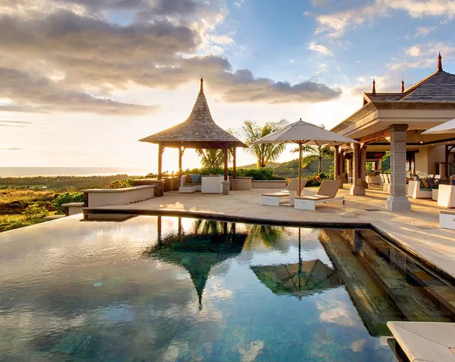 Séjour luxueux dans un villa de luxe avec une vue panoramique sur Bel Ombre Ile Maurice