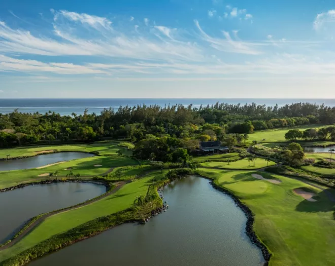Aerial view over le Chateau olf Course