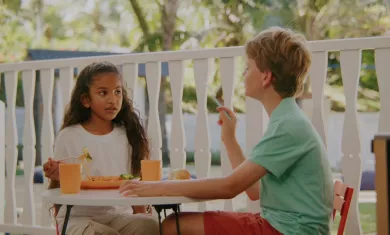 Timomo Kids Club restaurant at Heritage Le Telfair