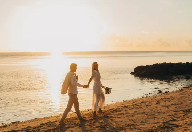 barfußhochzeit am strand heritage resort awali mauritius