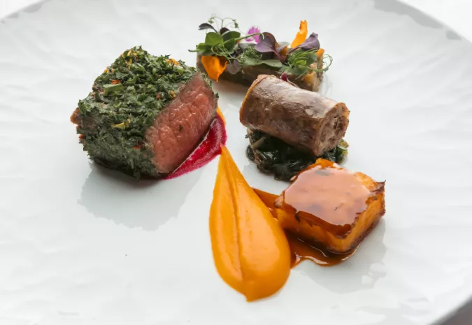 refined presentation of gastronomic dish