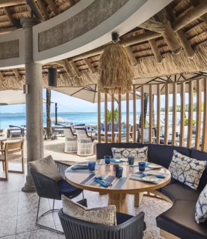 Dining experience at The Infinity Blue Restaurant